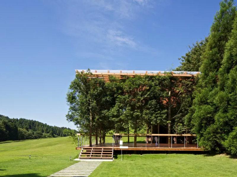 Quando arquitetura é natureza: conheça este teatro ao ar livre no Japão